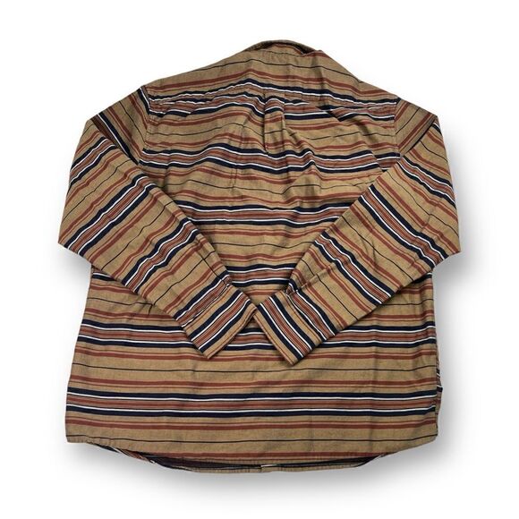 Rowm Striped Button Front Shirt Size Large - Picture 5 of 5